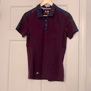 Purple golf polo